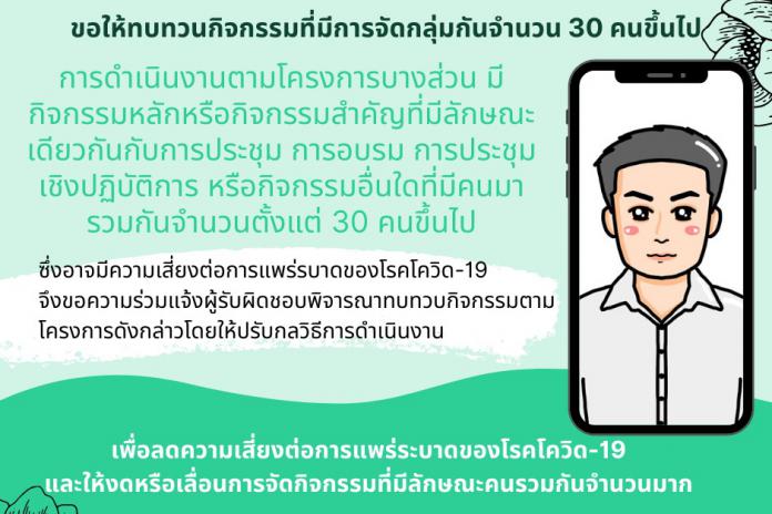 ประชาสัมพันธ์ทบทวนโครงการของหน่วยบริการ